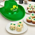 thumbnail image 7 of St. Patrick's Day Green Four-Leaf Clover Cowboy Hat, Green Velvet Hat for Adult, Party Accessories and Christmas Tree Topper Hat, 7 of 7