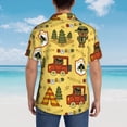 thumbnail image 3 of Lsque Forest Guard pattern Hawaiian Shirt for Men, Unisex Summer Beach Casual Short Sleeve Button Down Shirts-Medium, 3 of 9