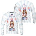 thumbnail image 3 of Happy 4th of July Patriotic Cavalier King Charles Spaniel Marching Band Uniform Balloons Fireworks All Over Print 3D Sweatshirt Unisex Merch Dog Lover Gifts - 13009, 3 of 6