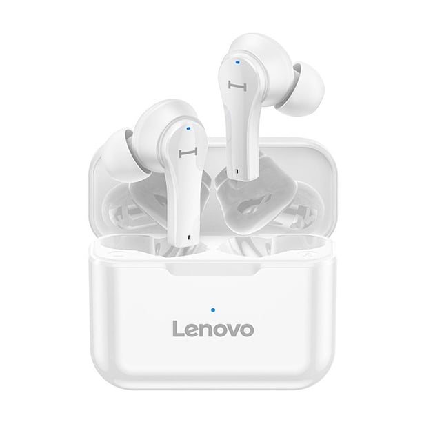 Auriculares Lenovo QT82 True Auriculares inalámbricos Bluetooth 5.0 TWS Auriculares con control táctil Auriculares deportivos IPX5 Auriculares de música internos a prueba de sudor con micrófono Estuch Lenovo Auriculares