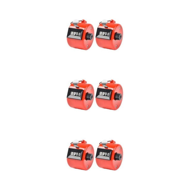 relayinert 2x Unisex Manual Counting Tally With Clear Accurate Scale For Easy Materials Red 3Set