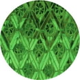 thumbnail image 1 of Ahgly Company Indoor Square Patterned Green Area Rugs, 3' Square, 1 of 6