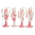thumbnail image 2 of Gymnture 4pcs Pink Nutcracker Xmas Decor 12CM - Holiday Party Favor, 2 of 11