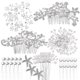 thumbnail image 1 of 44 Piezas Peinetas de Boda para Novias Accesorios para el Cabello de Novia de Cristal de Perlas Clips Laterales en Forma de U Horquillas en Espiral con Diamantes de imitación Plateados para Mujeres Da, 1 of 4