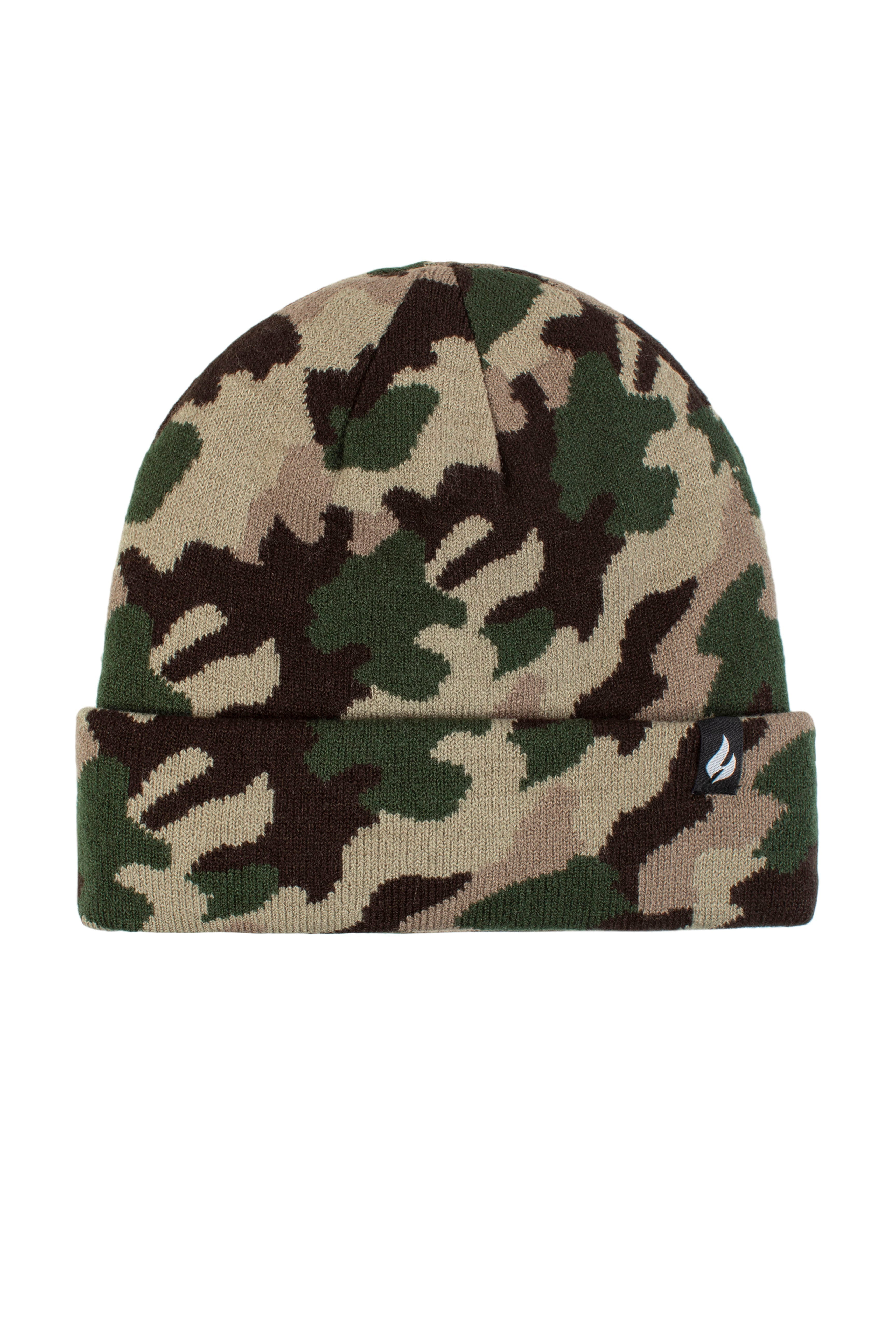 Men's Heat Holders Heatweaver Lined Camo Roll up Hat Color: Gray Size: N/A