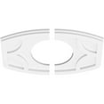 thumbnail image 2 of 18"W x 12"H x 7"ID x 9 3/4"C x 1"P Kailey Architectural Grade PVC Contemporary Ceiling Medallion, Two Piece, 2 of 11