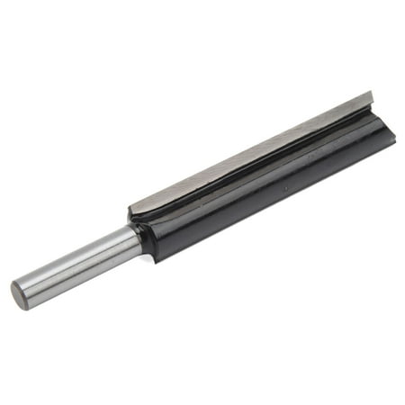 

2024 8mm Shank Straight Router Cemented Carbide Lengthen Slotting Straight Cut Router Bite for Woodworking Black