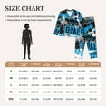 thumbnail image 6 of Disketp Pajamas Set Long Sleeve Sleepwear Womens Button Down Nightwear Pj Sets-Football Time, 6 of 9