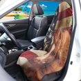 thumbnail image 3 of POLERO American Flag Horse Design Car Seat Cover Protector, Suitable for Van Bucket Seat Truck Seat, Terry Cloth Car Seat Cover for Cars Trucks, 3 of 7