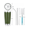thumbnail image 4 of Vaso Térmico Bloosom  Portátil De Acero Inoxidable 20oz Con Calor/frí Verde Obscuro, 4 of 4