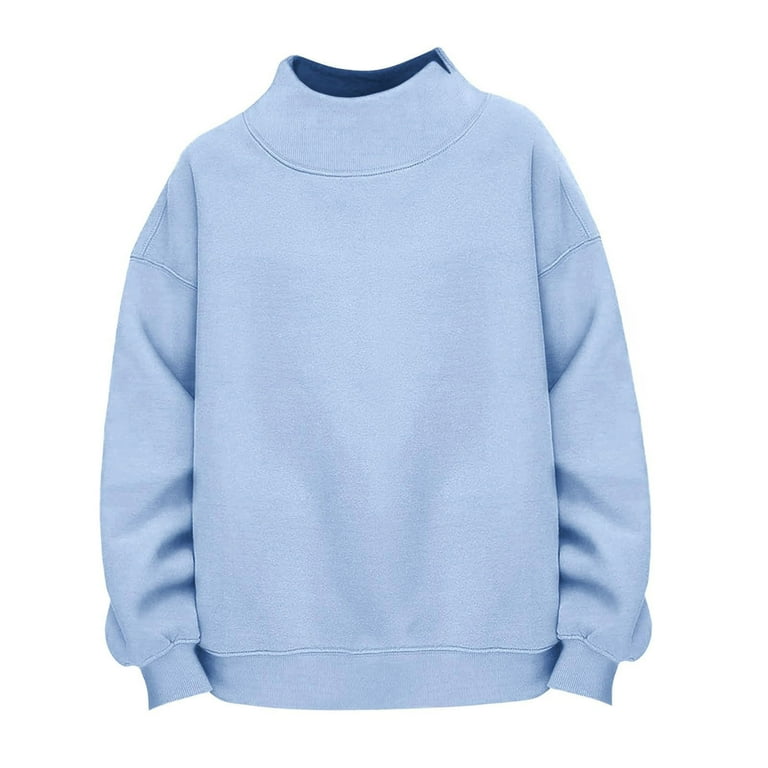 Mock Sweatshirts Mock Neck Sweatshirt for Girls Oversized