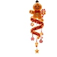 thumbnail image 2 of ZENVIVE Christmas Magic Spiral Hanging LED Lights, Hanging Xmas Decoration with Spiral Lights for Porch Entryway Doorway & Outdoor Holiday Decor, 7.8"(Gingerbread), 2 of 7