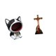 thumbnail image 1 of Estatua De Gato, Arte Artesanal, Adorno Para Entrada, Cuenco Para Llaves, Cuenco Para Dulces, Figura Decorativa, Escultura De La Madre María Jesús, Religiosa Católica, Dormitorio,, 1 of 8