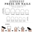 thumbnail image 3 of 24x Square False Nails Snowmen Press On Nails Snowflake Artificial Nails Full Cover Stick on Nails Manicures Supplies, 3 of 4