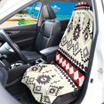 thumbnail image 3 of POLERO Geometric Print Bucket Seat Cover, Waterproof Microfiber Terry Cloth, Non Slip Washable for Van Sedan and Daily Driving, 3 of 7