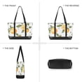 thumbnail image 6 of FORMRS Canvas Laptop Tote Bag for Women with 15.6" Computer Compartments Shoulder Handbag, White Watercolor Oranges, 6 of 7
