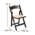 thumbnail image 4 of Flash Furniture Hercules Series Adult Size Beechwood Folding Event Chair, Chocolate, 4 of 14