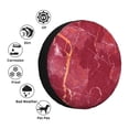 thumbnail image 4 of Fotbe Abstract Red Marble Funda de Llanta de Repuesto con Estampado, Engrosada, Ajuste Universal para Jeep, Remolque, RV, SUV, Camión-14 inch, 4 of 6