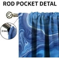 thumbnail image 4 of 3D Patterned Window Curtains, Beach Coastal Blackout Curtains, Blue Purple Fluid Kids Ultra Soft Curtains, Dust-Proof and Easy Clean Apply to Bedroom Living Room Study Dining Room-W42xL54in, 4 of 6