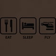 thumbnail image 3 of CafePress - Eat Sleep Fly Dark T Shirt - Men's Classic Graphic Cotton T-Shirt, 3 of 4