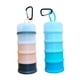 thumbnail image 2 of 2 contenedores para almacenar proteínas. Contenedores versátiles de varias capas para almacenar alimentos. Rojo Gris Azul, 2 of 9