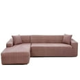 thumbnail image 2 of Yipa Sofa Cover Couch Cover Elastic Sofa Cover for Living Room Sofa Slipcover Dark pink 2 Seater:145-185cm(57.09-72.83 inch), 2 of 9
