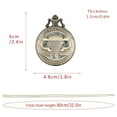 thumbnail image 6 of 2024 Features Airborne Badge Hollow Quartz Pocket Watch Gentleman's Necklace Pendant Clock Men's And Women's Jewelry Gifts (bronze), 6 of 6