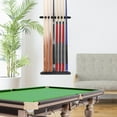 thumbnail image 5 of GSE Games & Sports Expert 6/8/12 Wall Mounted Billiard Cue Rack. Pool Cue Stick Rack with Screw Fitting for Game Room, Home, Bar - 8 Cue Black, 5 of 8