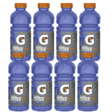 Gatorade Thirst Quencher Sports Drink Fierce,  (8 Pack), Pack 20 fl oz Bottles , Drinks,  Zero, Sport Drink,  Bottle.