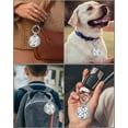 thumbnail image 3 of YUNOVA Metal AirTag Holder Keychain with Rhinestones - Shockproof Airtag Case for Apple AirTag, Diamond Airtag Accessories for Wallet/Purse/Dog Collar/Keys/Luggage Tracking (AirTag Not Included), 3 of 8
