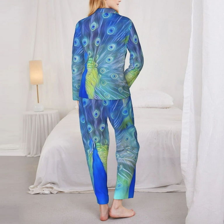 Peacock pajamas womens hotsell