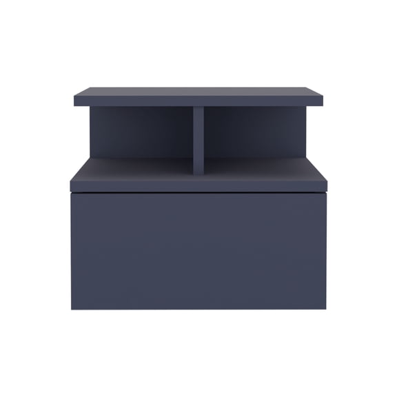 Adele Floating Nightstand Engineered Wood Blue