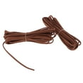 thumbnail image 4 of TISHITA 2 Pcs Cordelette Tressée Plate en Cuir 3 mm 5 Yards Brun Foncé, 4 of 7