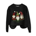 thumbnail image 5 of FUZHIQ Christmas Sweaters for Women Christmas Snowman Santa Cozy Pullover Sweater Oversized Funny Holiday Pullover Tops Winter Sweaters for Women, 5 of 5