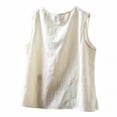 thumbnail image 5 of Endives Womens Tank Tops Sleeveless Shirts Ethnic Style Tee Sleeveless O Neck T Shirt Blouse Outerwear Tank Top, 5 of 6