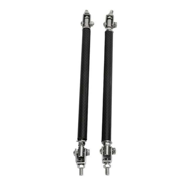 2Pcs 15cm Front Bumper Lip Splitter Struts Rods Support Bars Adjustable Carbon Fiber for Side Skirts Front Rear Lips