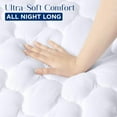 thumbnail image 6 of Fusion Waterproof Mattress Protector, Twin Mattress Pad, Quilted Fitted Cover Stretches up to 16 Inches Deep (White), 6 of 9
