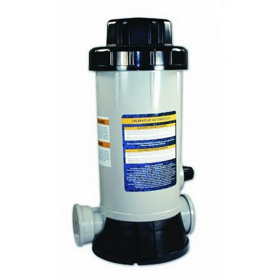 HYDROTOOLS By SWIMLINE 87503 Premium Off-Line Automatic Chlorine Feeder Chlorinator Adjustable Output 9.0 Lbs Capacity | Universal Compatibility | Above Ground & Inground Swimming Pool Bromine Install