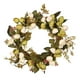 thumbnail image 2 of Corona artificial de rosas de 12 pulgadas para puerta de boda Verde, 2 of 9
