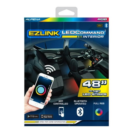 Alpena Ezlink Led Interior Bluetooth App Controlled Full Rgb Led Light Strip Kit 112