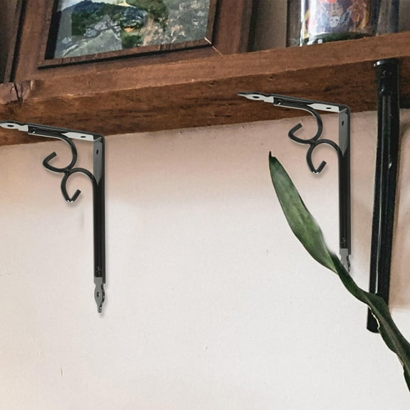 Worgeous Shelf Brackets 2Pcs 7.9x4.9x1.0in