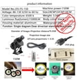 thumbnail image 2 of Proyector LED con logotipo GOBO COLIFINE 150W IP67 impermeable, 2 of 9
