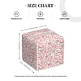 thumbnail image 3 of Uemuo Floral Retro Style Tissue Box Cover Holder, Square with Bottom Belt - PVC Leather Decorative Organizer for Tabletop, Bathroom, Car, Office, 3 of 8