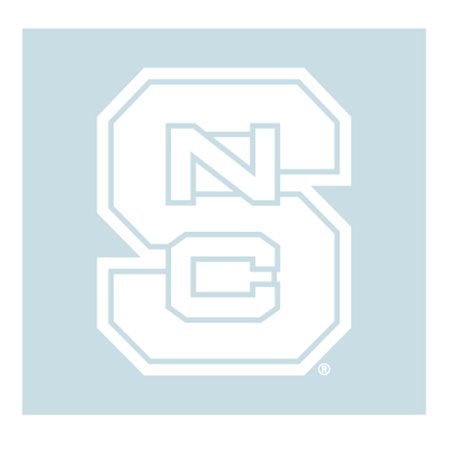 North Carolina State Decal (WHT S NC DECAL (3  4  6  12  18  )  12 in)