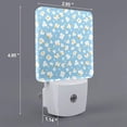 thumbnail image 2 of Pofeuu Blue Popcorn Print Night Lights Plug into Wall with Dusk-to-Dawn Light Sensor, LED Nightlight for Bathroom, Adult, Hallway-UK, 2 of 7