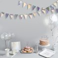 thumbnail image 3 of Banderín colgante holográfico de 40 pies para decoración de fiestas, graduación, cumpleaños, aniversario, compromiso, boda, novia, bebé, suministros para fiestas de discoteca, 3 of 6