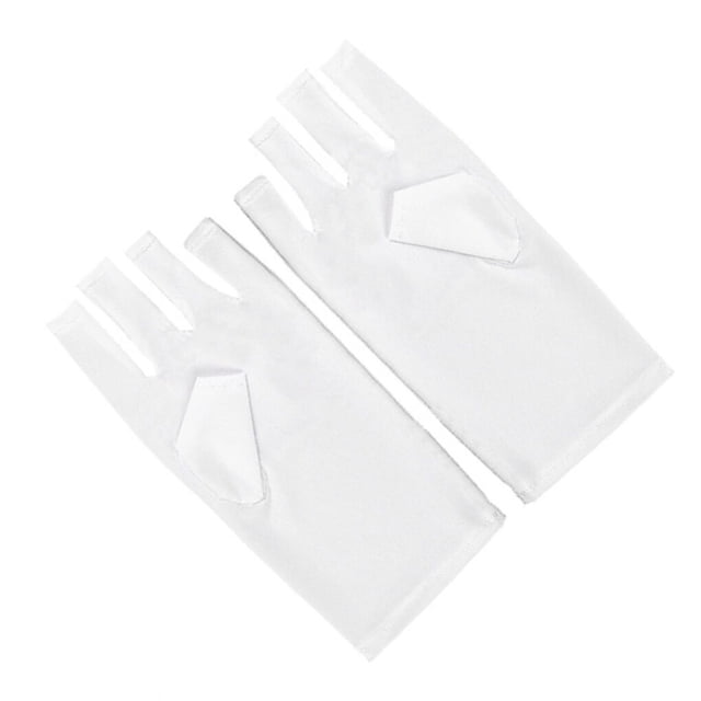 Minnieouse 1 par de guantes de protección para manicura, lámpara para hornear, guantes para decoración de uñas, mitones transpirables con Juegos de manicura No.1