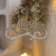 thumbnail image 1 of Decoraciones navideñas, adornos navideños, medalla con letras navideñas para colgar, corona navideña original para colgar, adornos navideños para el árbol de Navidad, letrero de plástico con el alfabe, 1 of 6