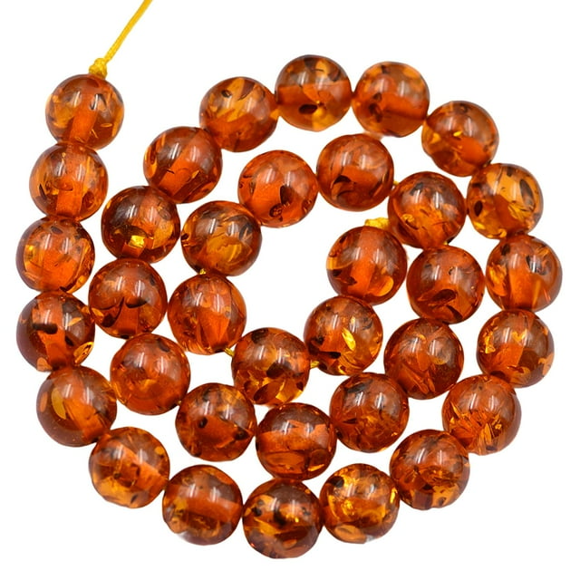 12 Mm de Resina de Espaciador Elaboración de Joyas de Sueltas Cadena 15.5inch