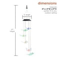 thumbnail image 4 of Alpine Corporation 5" x 27" Solar-Powered Color Changing LED Butterfly Windchime, 4 of 14